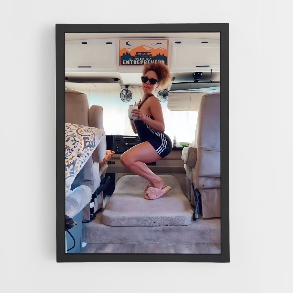 Poster Twerk Fest au Camper – affiche Danse (vue 2)